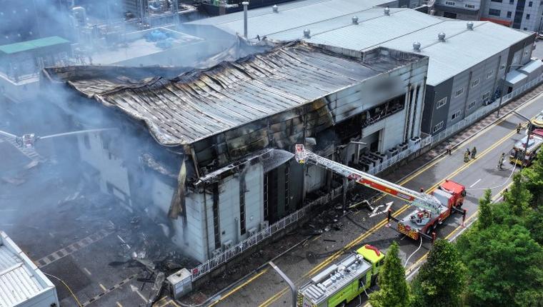 Lithium battery plant fire in South Korea kills at least 22