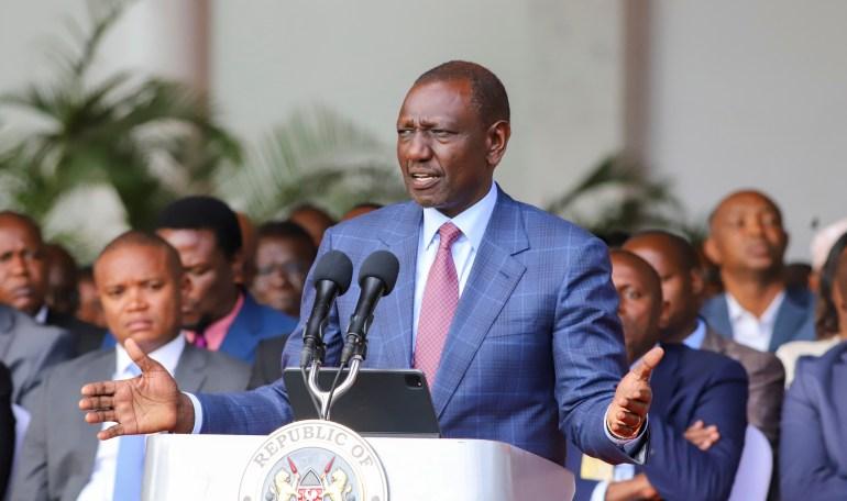 A priority for President William Ruto has been meeting the conditions on IMF loans [Patrick Ngugi/AP]