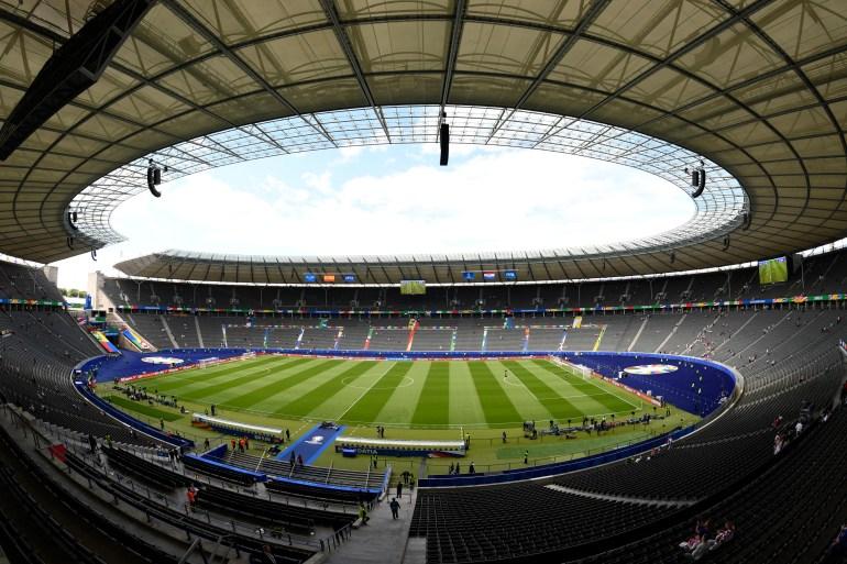 Berlin Olympiastadion before the match