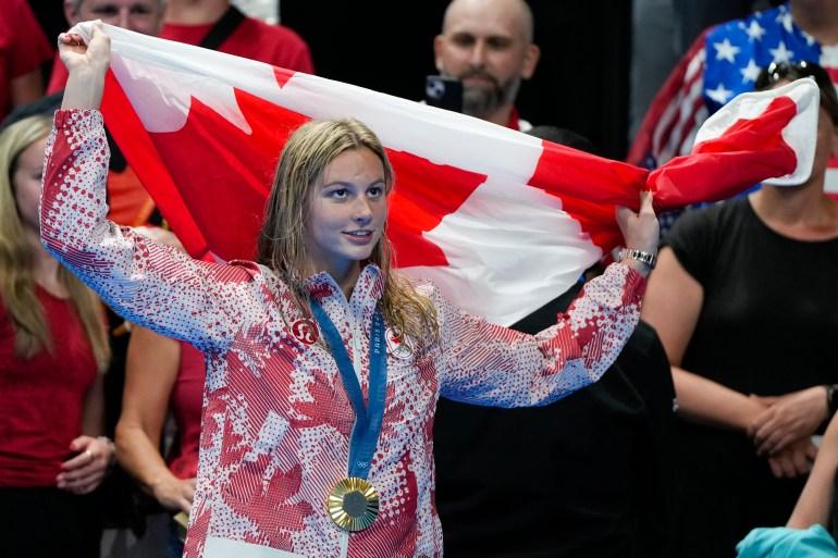 Canadian phenom Summer McIntosh claimed the first gold medal of her young career with a dominating victory in the 400m individual medley