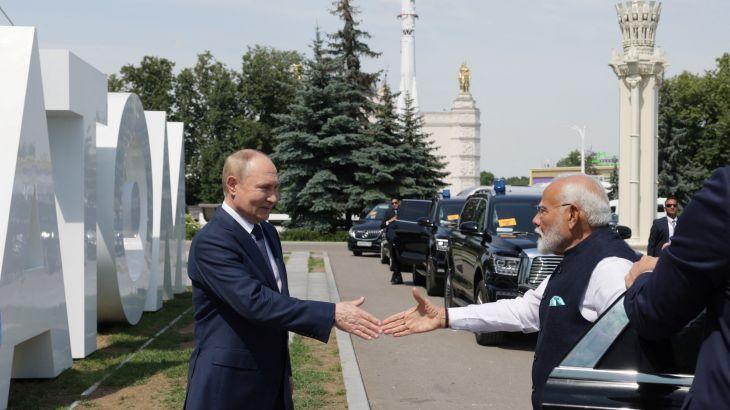 'India's PM Modi Emphasizes Peace in Talks with Russia's President Putin'