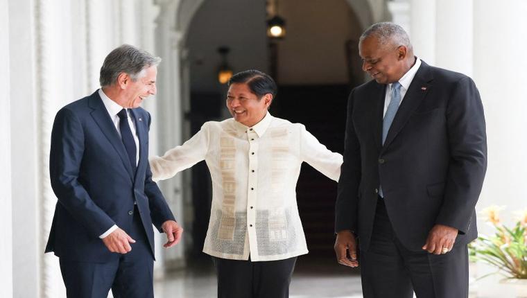 Marcos Jr welcomes US support as Blinken and Austin arrive in Philippines