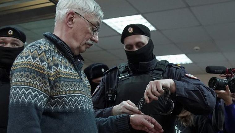 Russia court dismisses appeal from imprisoned rights advocate Oleg Orlov